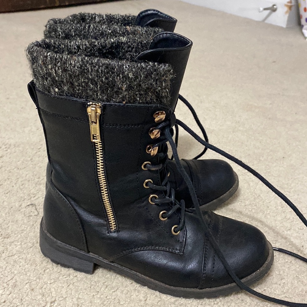 Forever Link black combat boots